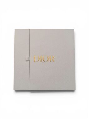 Dior White Gift Box with Gold Foil Logo